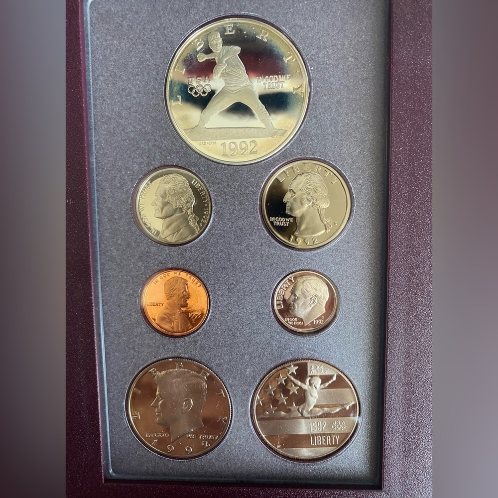 1992 US MINT OLYMPIC COIN SET - Picture 10 of 16
